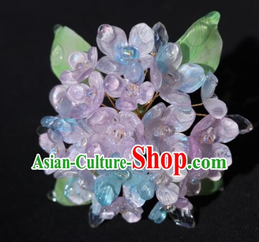 China Classical Ming Dynasty Hanfu Hairpin Traditional Ancient Princess Pink Hydrangea Hair Stick China Classical Ming Dynasty Hanfu Hairpin Traditional Ancient Princess Pink Hydrangea Hair Stick