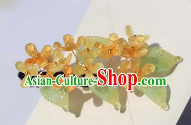 China Traditional Ancient Ming Dynasty Princess Hair Stick Classical Hanfu Osmanthus Hairpin China Traditional Ancient Ming Dynasty Princess Hair Stick Classical Hanfu Osmanthus Hairpin