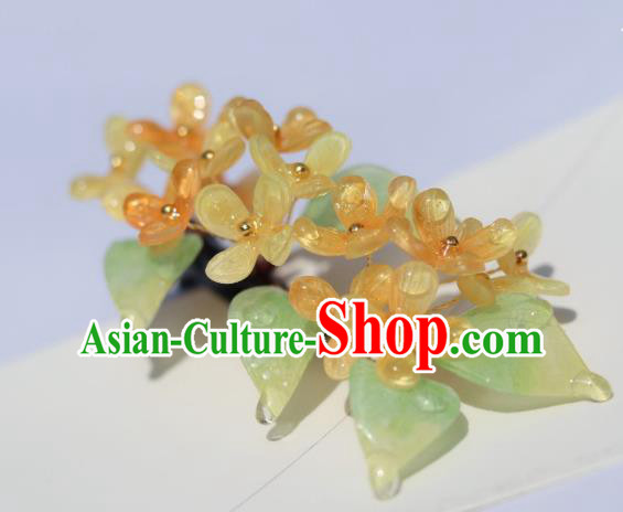 China Traditional Ancient Ming Dynasty Princess Hair Stick Classical Hanfu Osmanthus Hairpin China Traditional Ancient Ming Dynasty Princess Hair Stick Classical Hanfu Osmanthus Hairpin