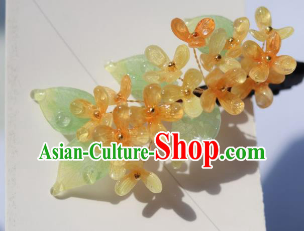 China Traditional Ancient Ming Dynasty Princess Hair Stick Classical Hanfu Osmanthus Hairpin China Traditional Ancient Ming Dynasty Princess Hair Stick Classical Hanfu Osmanthus Hairpin