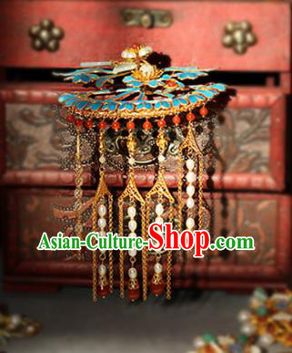 China Classical Court Lady Hairpin Traditional Qing Dynasty Empress Pearls Tassel Hair Stick China Classical Court Lady Hairpin Traditional Qing Dynasty Empress Pearls Tassel Hair Stick