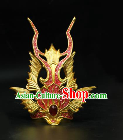 China Traditional Hanfu Red Hairdo Crown Ancient Swordsman Hair Accessories China Traditional Hanfu Red Hairdo Crown Ancient Swordsman Hair Accessories