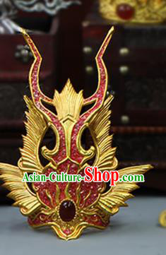 China Traditional Hanfu Red Hairdo Crown Ancient Swordsman Hair Accessories China Traditional Hanfu Red Hairdo Crown Ancient Swordsman Hair Accessories