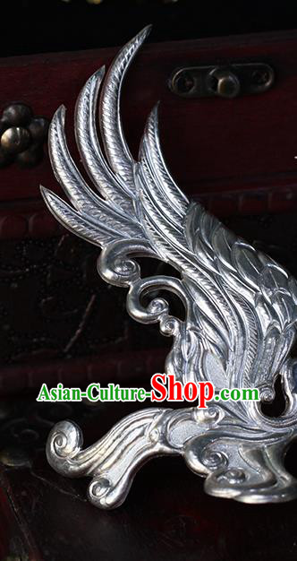 China Ancient Swordsman Argent Hair Accessories Traditional Hanfu Argent Hairdo Crown China Ancient Swordsman Argent Hair Accessories Traditional Hanfu Argent Hairdo Crown