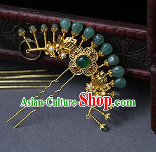 China Ancient Empress Golden Butterfly Hairpin Traditional Ming Dynasty Court Queen Hair Stick China Ancient Empress Golden Butterfly Hairpin Traditional Ming Dynasty Court Queen Hair Stick