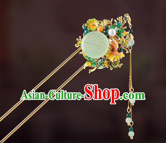 China Classical Enamel Hair Stick Traditional Cheongsam Hair Accessories Handmade Tassel Hairpin China Classical Enamel Hair Stick Traditional Cheongsam Hair Accessories Handmade Tassel Hairpin