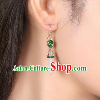 Chinese Classical Cloisonne Ear Accessories Traditional Cheongsam Earrings