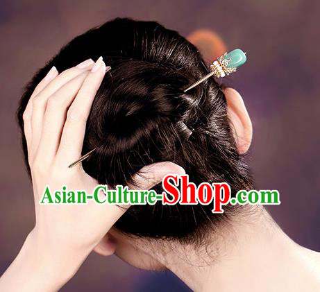 China Classical Hair Stick Traditional Cheongsam Hair Accessories Handmade Aventurine Hairpin China Classical Hair Stick Traditional Cheongsam Hair Accessories Handmade Aventurine Hairpin