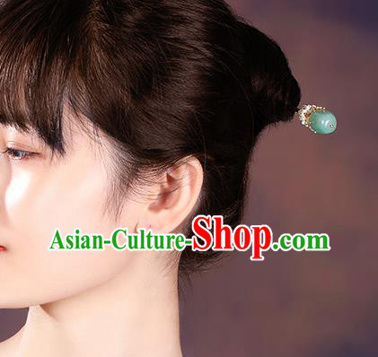 China Classical Hair Stick Traditional Cheongsam Hair Accessories Handmade Aventurine Hairpin China Classical Hair Stick Traditional Cheongsam Hair Accessories Handmade Aventurine Hairpin