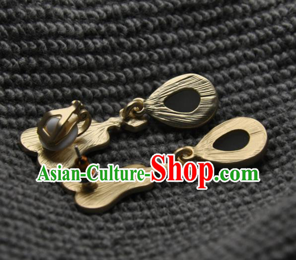 Chinese Traditional Hanfu Chalcedony Earrings Handmade Cheongsam Cloisonne Fan Ear Accessories Chinese Traditional Hanfu Chalcedony Earrings Handmade Cheongsam Cloisonne Fan Ear Accessories
