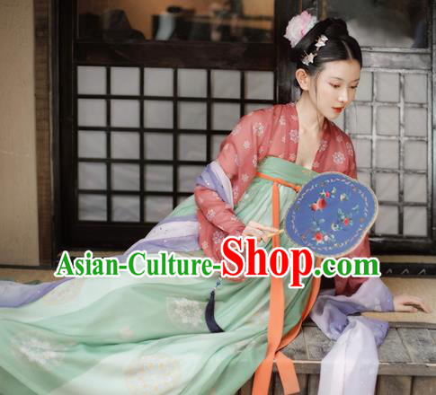 China Ancient Palace Lady Hanfu Dress Traditional Tang Dynasty Noble Beauty Clothing China Ancient Palace Lady Hanfu Dress Traditional Tang Dynasty Noble Beauty Clothing