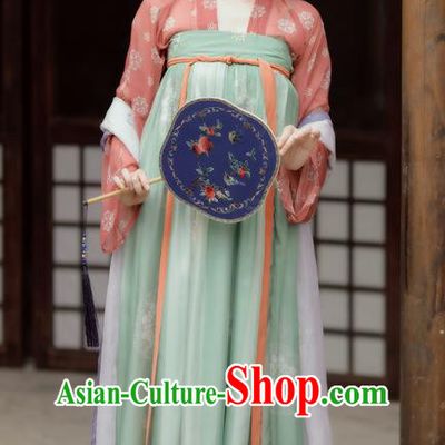 China Ancient Palace Lady Hanfu Dress Traditional Tang Dynasty Noble Beauty Clothing