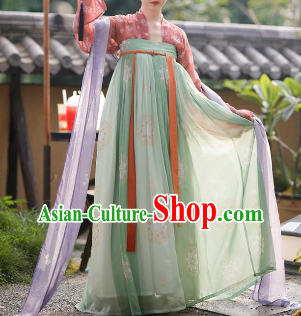 China Ancient Palace Lady Hanfu Dress Traditional Tang Dynasty Noble Beauty Clothing China Ancient Palace Lady Hanfu Dress Traditional Tang Dynasty Noble Beauty Clothing