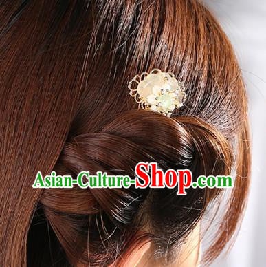 China Classical Golden Hair Comb Traditional Cheongsam Hair Accessories Handmade Jade Hairpin China Classical Golden Hair Comb Traditional Cheongsam Hair Accessories Handmade Jade Hairpin