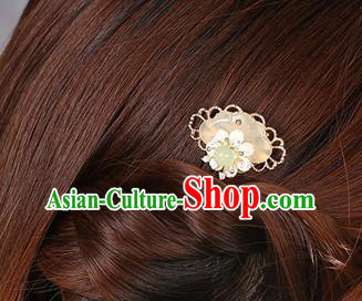 China Classical Golden Hair Comb Traditional Cheongsam Hair Accessories Handmade Jade Hairpin China Classical Golden Hair Comb Traditional Cheongsam Hair Accessories Handmade Jade Hairpin