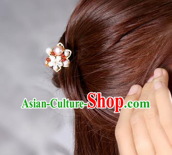China Classical Crystal Hair Stick Traditional Cheongsam Hair Accessories Handmade Pearls Golden Hairpin China Classical Crystal Hair Stick Traditional Cheongsam Hair Accessories Handmade Pearls Golden Hairpin