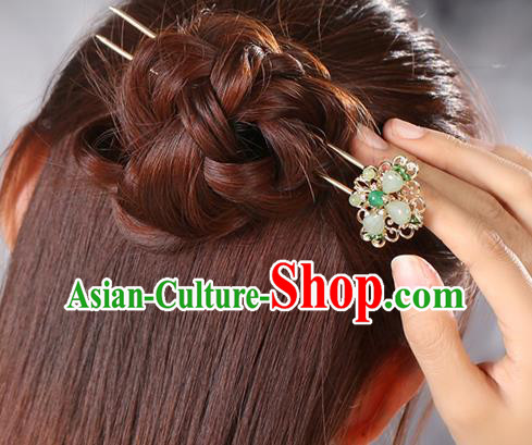 China Classical Hair Stick Traditional Cheongsam Hair Accessories Handmade Golden Hairpin China Classical Hair Stick Traditional Cheongsam Hair Accessories Handmade Golden Hairpin