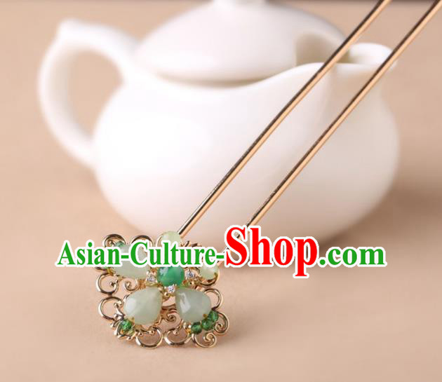 China Classical Hair Stick Traditional Cheongsam Hair Accessories Handmade Golden Hairpin China Classical Hair Stick Traditional Cheongsam Hair Accessories Handmade Golden Hairpin