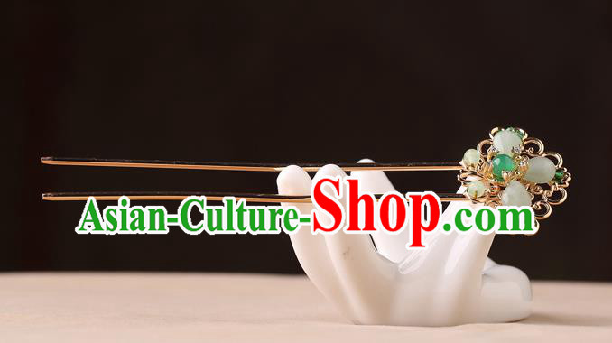 China Classical Hair Stick Traditional Cheongsam Hair Accessories Handmade Golden Hairpin China Classical Hair Stick Traditional Cheongsam Hair Accessories Handmade Golden Hairpin