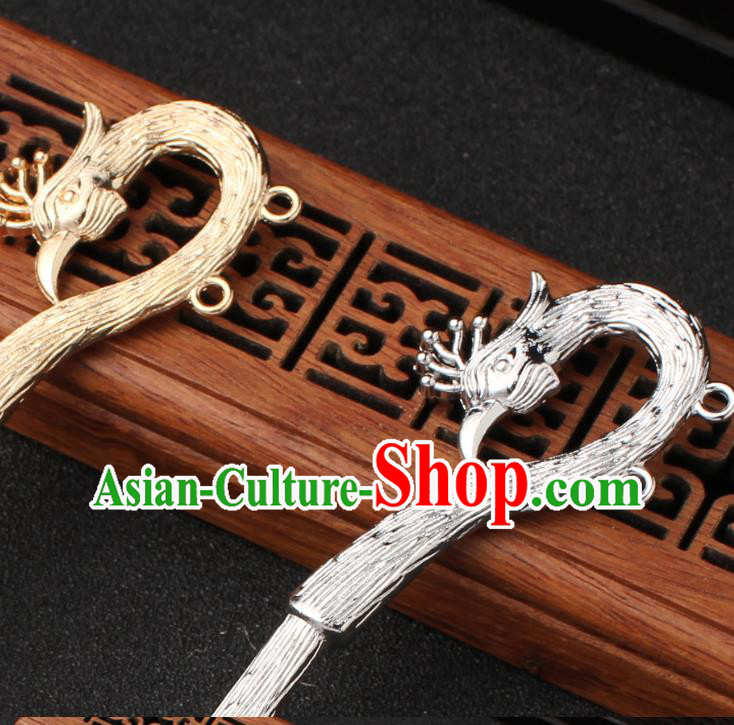 China Ancient Princess Hair Accessories Traditional Hanfu Hair Stick Phoenix Tassel Hairpin China Ancient Princess Hair Accessories Traditional Hanfu Hair Stick Phoenix Tassel Hairpin