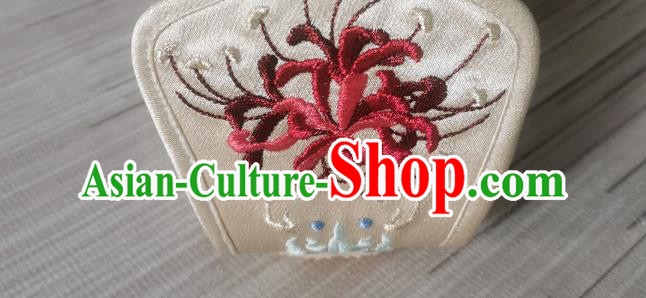 Handmade Chinese Traditional Han Dynasty Champagne Satin Shoes Princess Shoes Bow Shoes Embroidered Shoes Handmade Chinese Traditional Han Dynasty Champagne Satin Shoes Princess Shoes Bow Shoes Embroidered Shoes