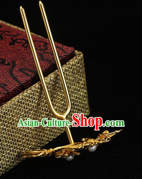 China Traditional Ming Dynasty Palace Lady Hair Stick Ancient Empress Golden Butterfly Hairpin China Traditional Ming Dynasty Palace Lady Hair Stick Ancient Empress Golden Butterfly Hairpin