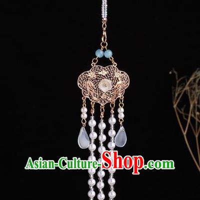 China Classical Tassel Brooch Traditional Cheongsam Pendant Accessories
