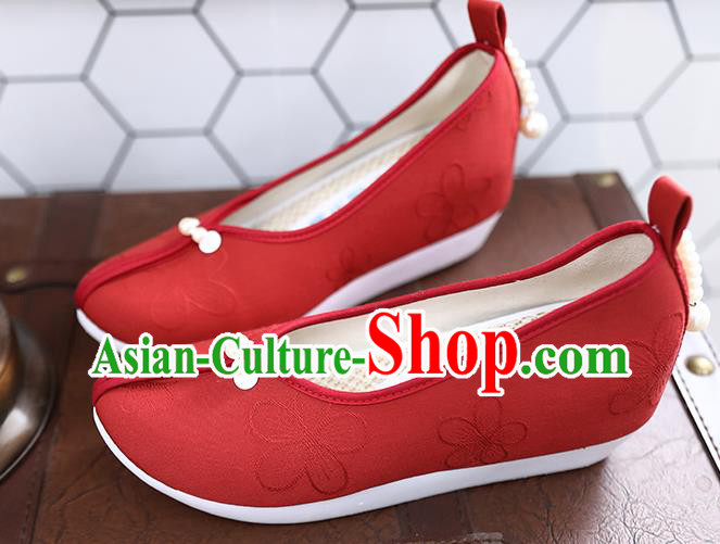 Chinese Hanfu Shoes Ancient Princess Shoes Traditional Song Dynasty Wedding Shoes Chinese Hanfu Shoes Ancient Princess Shoes Traditional Song Dynasty Wedding Shoes