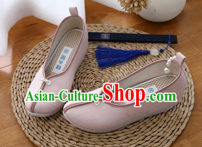 Chinese Classical Butterfly Pattern Pink Shoes Traditional Song Dynasty Princess Shoes Hanfu Shoes Chinese Classical Butterfly Pattern Pink Shoes Traditional Song Dynasty Princess Shoes Hanfu Shoes