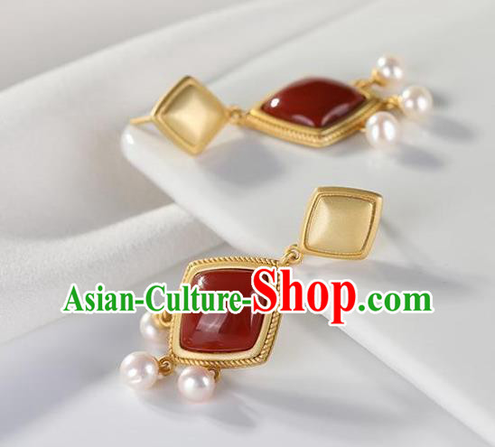 China National Enamel Earrings Traditional Cheongsam Ear Accessories China National Enamel Earrings Traditional Cheongsam Ear Accessories