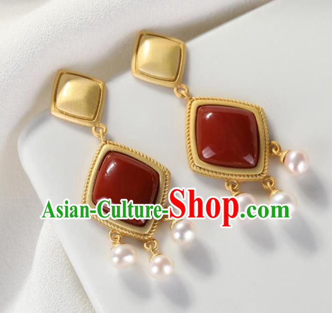 China National Enamel Earrings Traditional Cheongsam Ear Accessories China National Enamel Earrings Traditional Cheongsam Ear Accessories