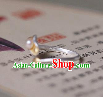 China Ancient Qing Dynasty Golden Lotus Leaf Circlet Traditional Court Pearl Ring China Ancient Qing Dynasty Golden Lotus Leaf Circlet Traditional Court Pearl Ring