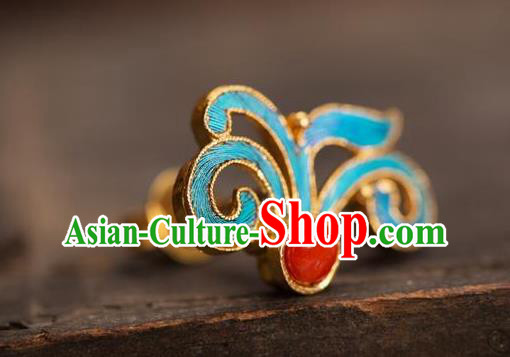 China National Orchids Earrings Traditional Qing Dynasty Empress Ear Accessories China National Orchids Earrings Traditional Qing Dynasty Empress Ear Accessories