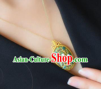 China Handmade Jade Necklace Pendant Jewelry Accessories Traditional Qing Dynasty Pearls Necklet China Handmade Jade Necklace Pendant Jewelry Accessories Traditional Qing Dynasty Pearls Necklet