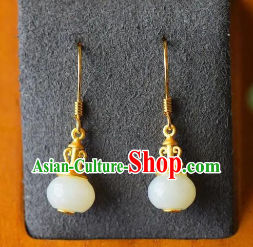 China National Golden Vase Earrings Traditional Cheongsam Ear Accessories China National Golden Vase Earrings Traditional Cheongsam Ear Accessories