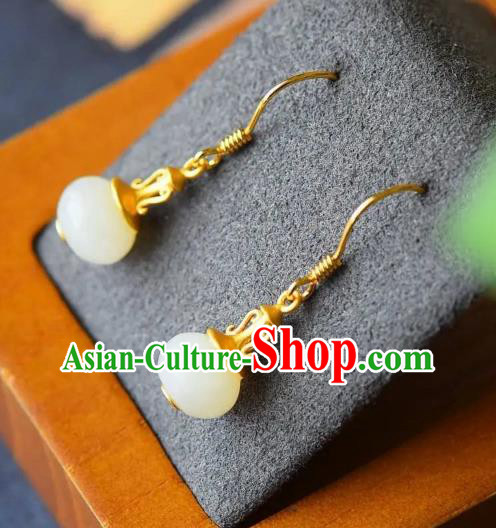 China National Golden Vase Earrings Traditional Cheongsam Ear Accessories China National Golden Vase Earrings Traditional Cheongsam Ear Accessories