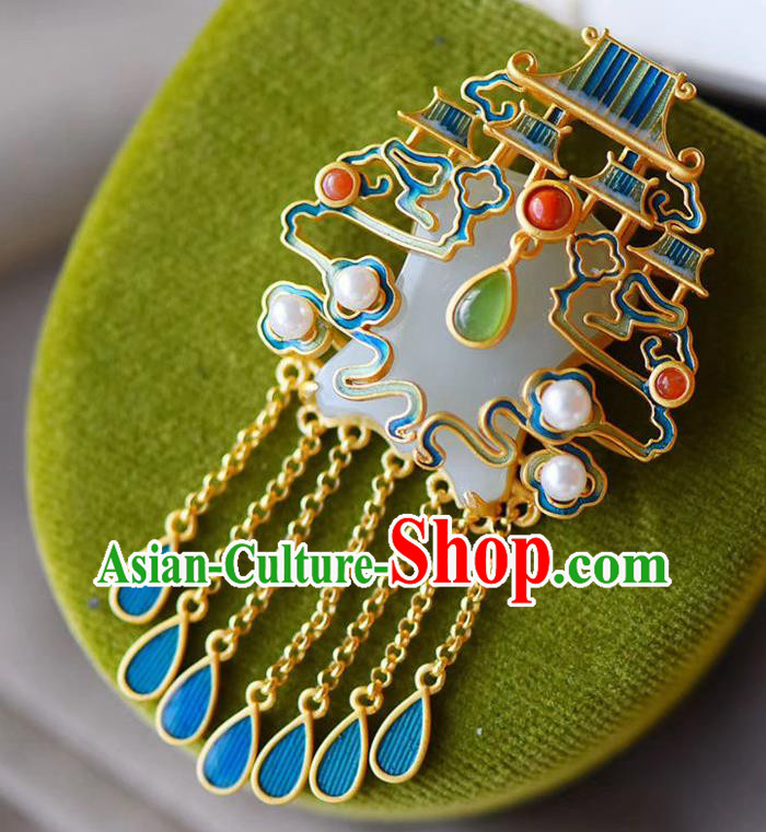 China Handmade Heavenly Southern Gate Necklace Pendant Accessories Traditional Jade Necklet Jewelry China Handmade Heavenly Southern Gate Necklace Pendant Accessories Traditional Jade Necklet Jewelry