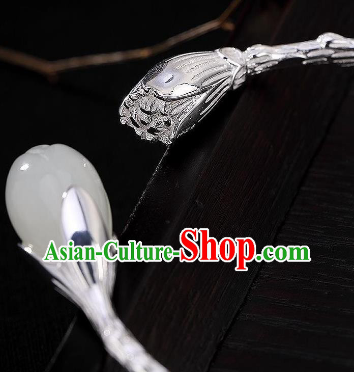 China Handmade Bracelet Accessories Traditional Jade Mangnolia Bangle Jewelry China Handmade Bracelet Accessories Traditional Jade Mangnolia Bangle Jewelry