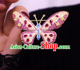 China Handmade Crystal Butterfly Brooch Accessories Traditional Cheongsam Jewelry China Handmade Crystal Butterfly Brooch Accessories Traditional Cheongsam Jewelry