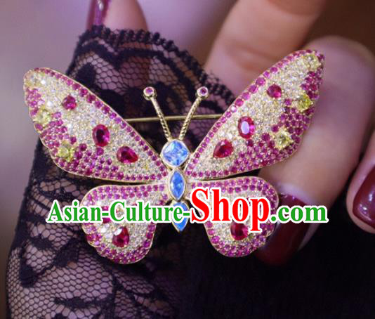 China Handmade Crystal Butterfly Brooch Accessories Traditional Cheongsam Jewelry China Handmade Crystal Butterfly Brooch Accessories Traditional Cheongsam Jewelry