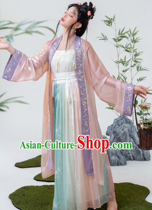 Traditional China Song Dynasty Young Lady Historical Clothing Ancient Noble Woman Hanfu Dresses Traditional China Song Dynasty Young Lady Historical Clothing Ancient Noble Woman Hanfu Dresses