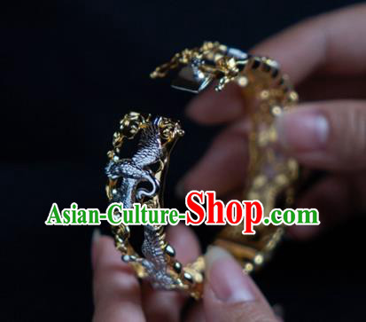 China Handmade Silver Cranes Bracelet Accessories Traditional National Bangle Jewelry China Handmade Silver Cranes Bracelet Accessories Traditional National Bangle Jewelry