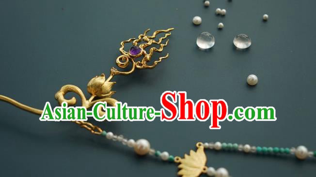 China Tang Dynasty Princess Hair Stick Traditional Beads Tassel Hairpin Handmade Hair Accessories China Tang Dynasty Princess Hair Stick Traditional Beads Tassel Hairpin Handmade Hair Accessories