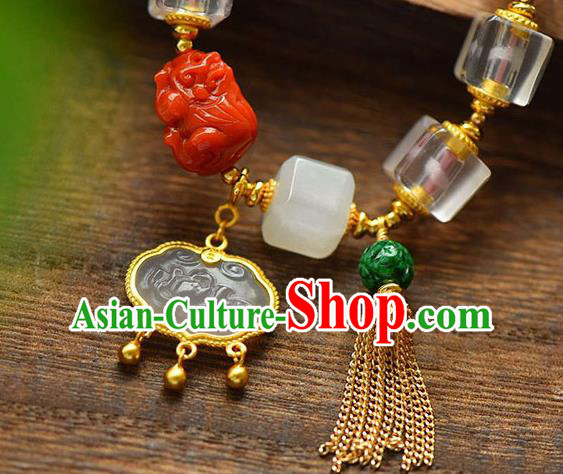 China Handmade Agate Jade Bracelet Traditional Jewelry Accessories National Crystal Bangle China Handmade Agate Jade Bracelet Traditional Jewelry Accessories National Crystal Bangle