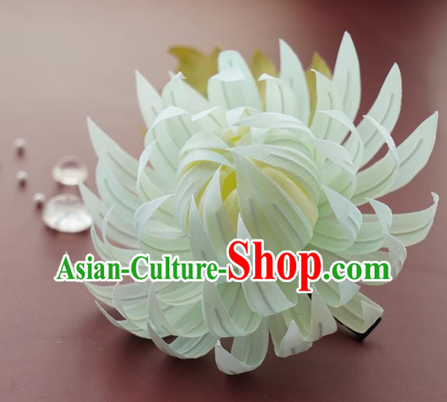 China Traditional Silk Chrysanthemum Hair Stick Handmade Hair Accessories Song Dynasty Hairpin China Traditional Silk Chrysanthemum Hair Stick Handmade Hair Accessories Song Dynasty Hairpin