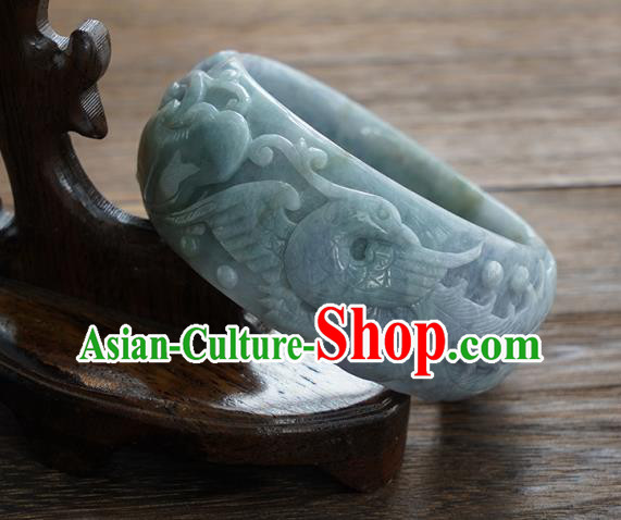 China Handmade Bracelet Traditional National Jade Carving Bangle Jewelry Accessories China Handmade Bracelet Traditional National Jade Carving Bangle Jewelry Accessories