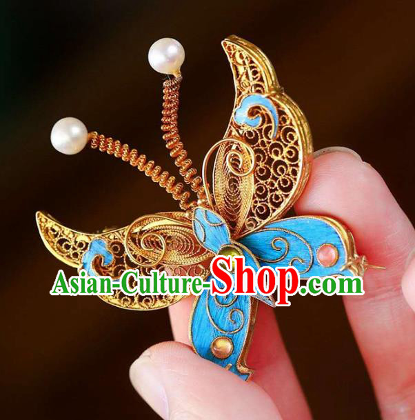 Chinese National Gems Jewelry Traditional Handmade Butterfly Brooch Accessories Chinese National Gems Jewelry Traditional Handmade Butterfly Brooch Accessories