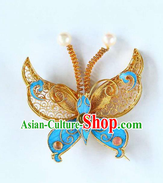 Chinese National Gems Jewelry Traditional Handmade Butterfly Brooch Accessories Chinese National Gems Jewelry Traditional Handmade Butterfly Brooch Accessories