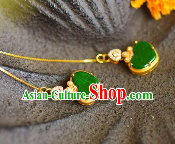Handmade China Cheongsam Crystal Long Earrings Traditional National Jewelry Accessories Jadeite Eardrop Handmade China Cheongsam Crystal Long Earrings Traditional National Jewelry Accessories Jadeite Eardrop