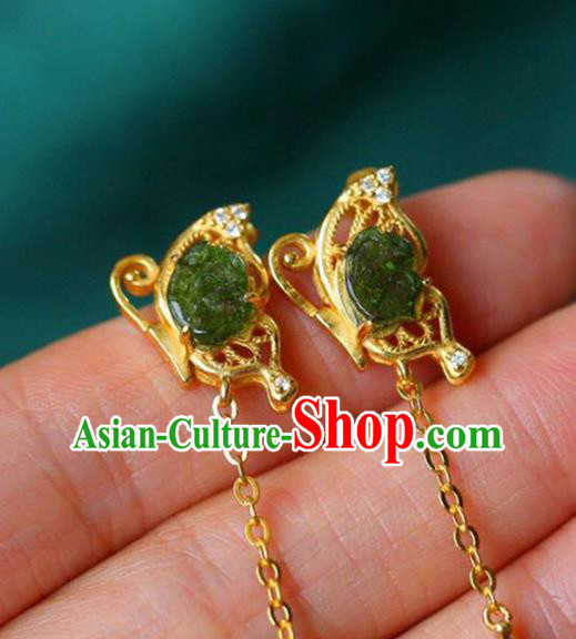 Handmade China Pearls Eardrop Accessories Traditional Jade Jewelry National Cheongsam Earrings Handmade China Pearls Eardrop Accessories Traditional Jade Jewelry National Cheongsam Earrings